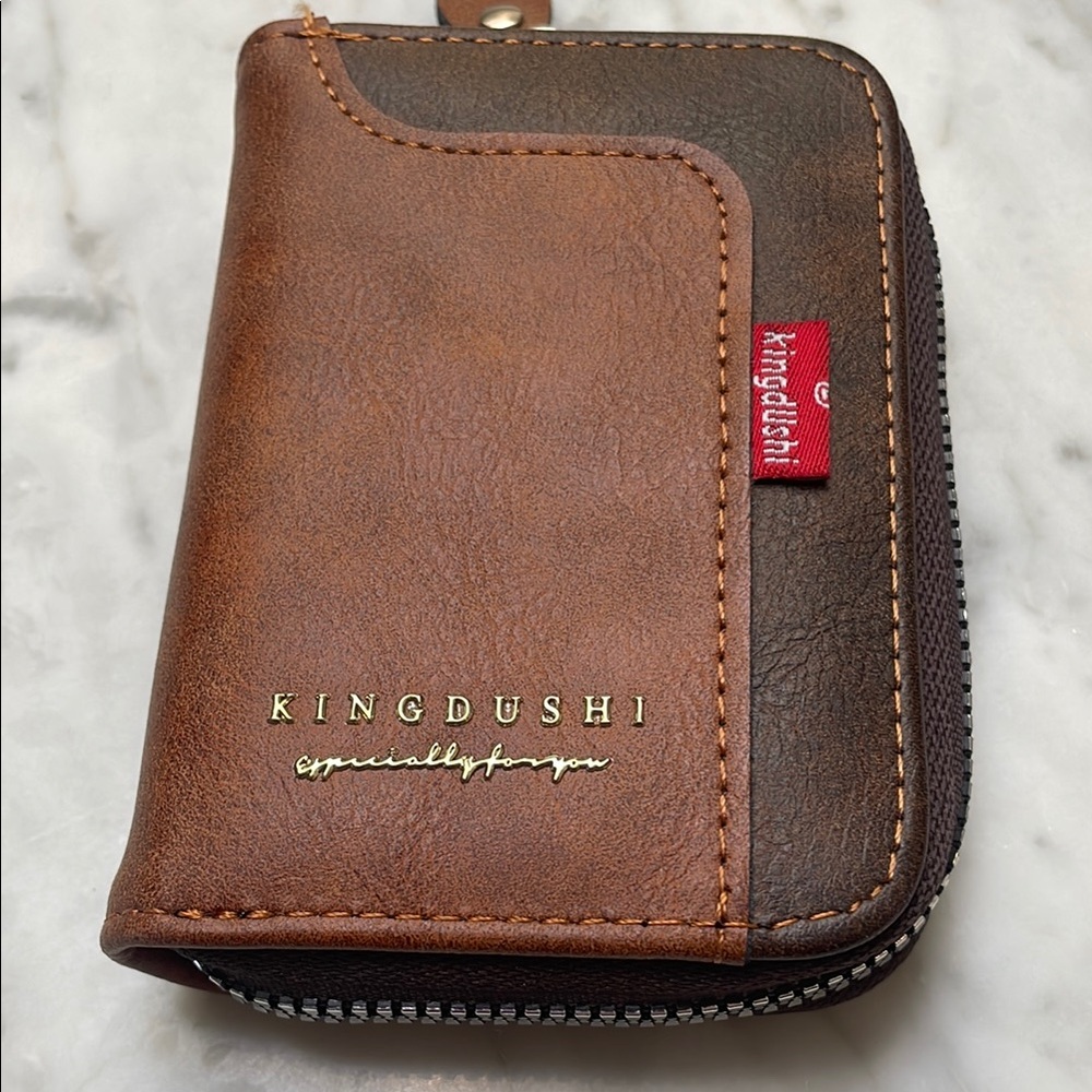 Brown Accordion Leather Wallet